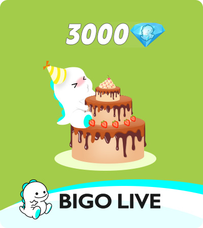 BIGO LIVE (Gift Card) 3000 Diamonds