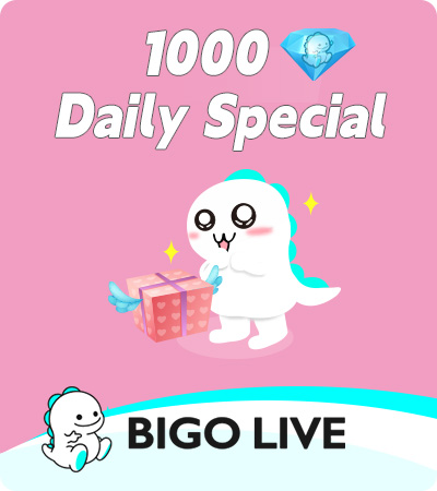 BIGO LIVE (Gift Card) 1000 Diamonds (1 order/day)