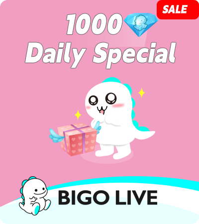 BIGO LIVE (Gift Card) 1000 Diamonds (1 order/day)
