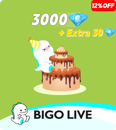 BIGO LIVE (ID Direct) 3000+30 Diamonds