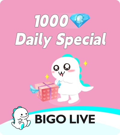 BIGO LIVE (ID Direct) 1000 Diamonds (1 order/day)