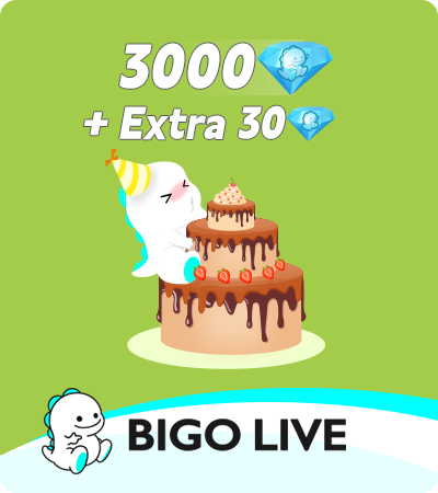 BIGO LIVE ID Direct (TR) 3000+30 Diamonds