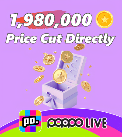 Poppo Live 1,980,000 Coins (Discounted)