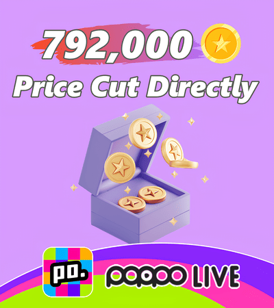 Poppo Live 792,000 Coins (Discounted)