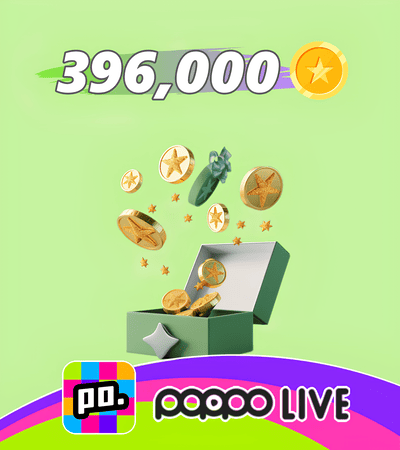 Poppo Live 396,000 Coins