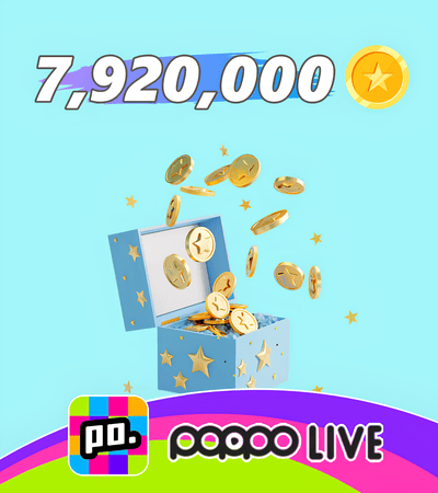 Poppo Live 7,920,000 Coins