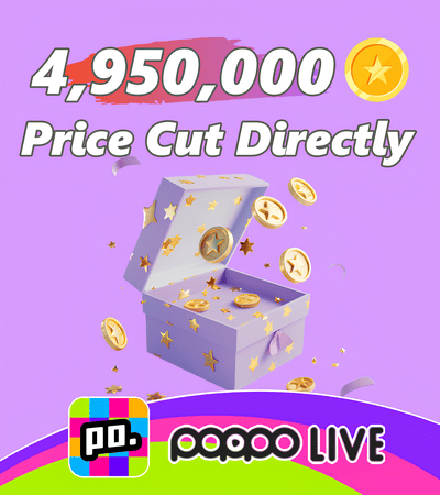 Poppo Live 4,950,000 Coins (Discounted)