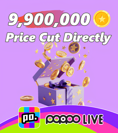 Poppo Live 9,900,000 Coins (Discounted)
