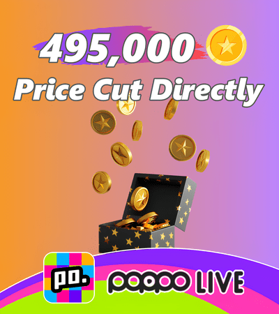 Poppo Live 495,000 Coins (Discounted)