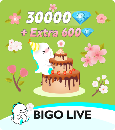 BIGO LIVE (ID Direct) 30000+600 Diamonds