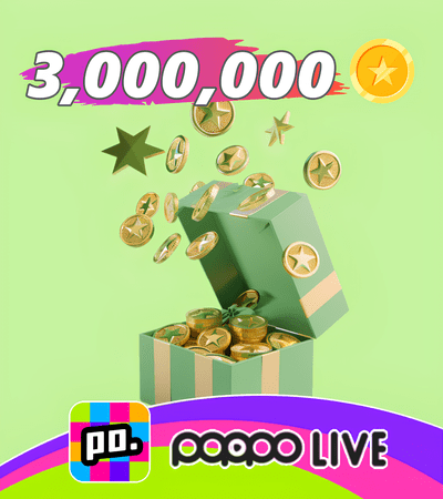 Poppo Live 3,000,000 Coins