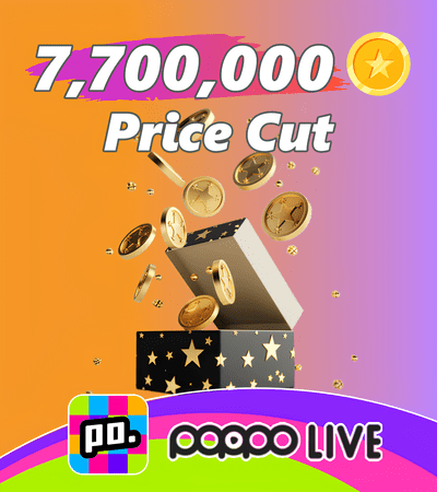 Poppo Live 7,700,000 Coins (Price Cut)