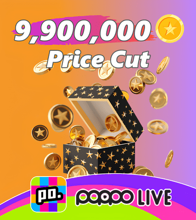Poppo Live 9,900,000 Coins (Price Cut)