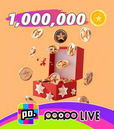 Poppo Live 1,000,000 Coins