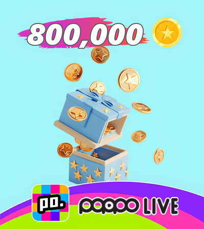Poppo Live 800,000 Coins