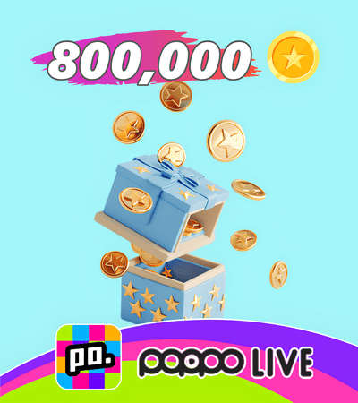 Poppo Live (ID Direct) 800,000 Coins