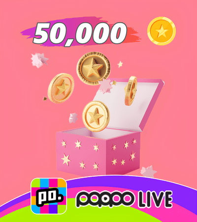 Poppo Live 50,000 Coins