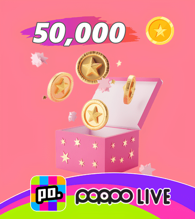 Poppo Live (ID Direct) 50,000 Coins