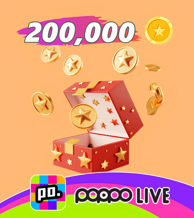 Poppo Live 200,000 Coins
