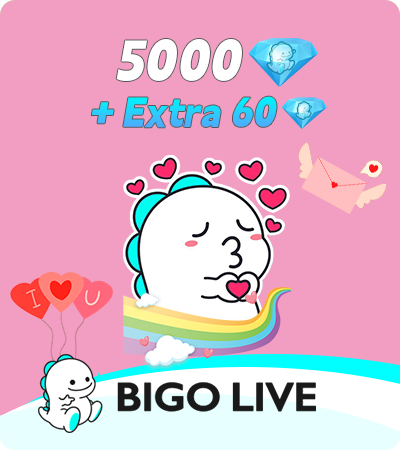 BIGO LIVE ID Direct (DE) 5000+60 Diamonds