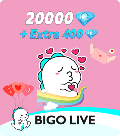BIGO LIVE (ID Direct) 20000+400 Diamonds