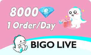 BIGO LIVE (ID Direct) 8000 Diamonds(15%OFF)