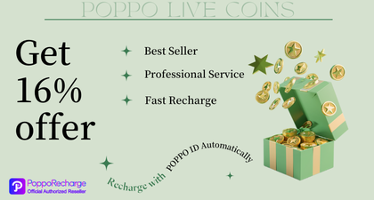 13%-16% Discount to Top Up Poppo Live