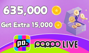 Poppo Live (ID Direct) 635,000+15,000 Coins