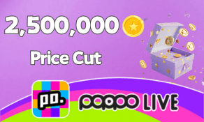 Poppo Live (ID Direct) 2,500,000 Coins (Price Cut)