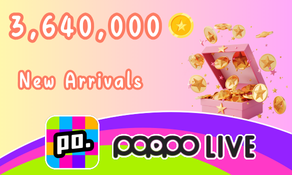 Poppo Live 3,640,000 Coins