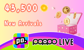 Poppo Live 43,500 Coins