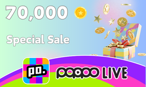 Poppo Live 70,000 Coins