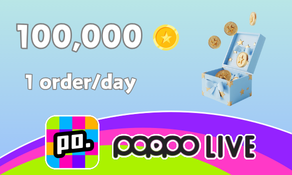 Poppo Live 100,000 Coins (1 order/day)