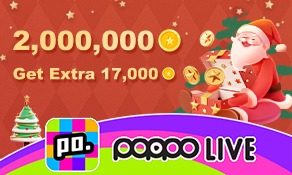 Poppo Live 2,000,000+17,000 Coins