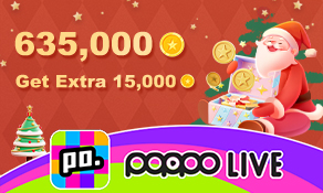 Poppo Live 635,000+15,000 Coins