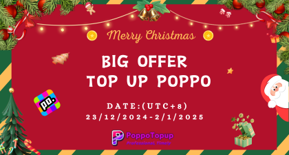 Christmas Poppo Live Top up event with big discounts!