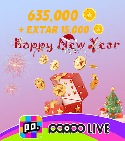 Poppo Live (ID Direct) 635,000+15,000 Coins