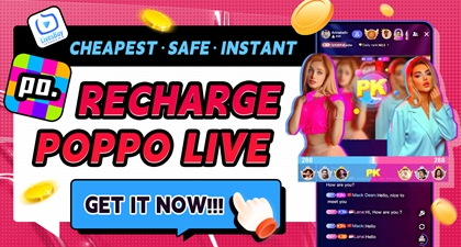 How do you recharge poppo coins instantly in Saudi Arabia?