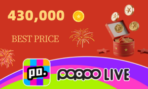 Poppo Live 430,000 Coins