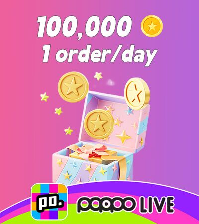 Poppo Live (ID Direct) 100,000 Coins (1 order/day)