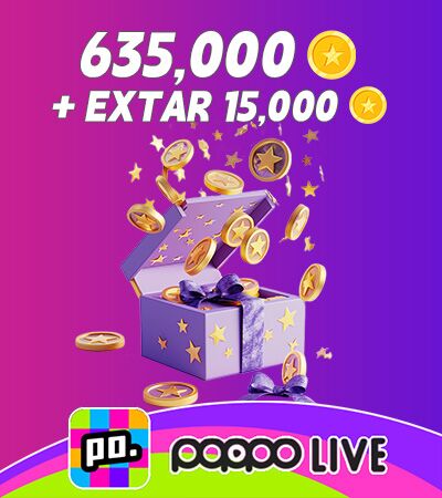 Poppo Live (ID Direct) 635,000+15,000 Coins