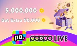 Poppo Live 5,000,000+50,000 Coins