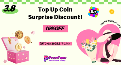 16% Discount Poppo Top Up Coins for your Goddess!
