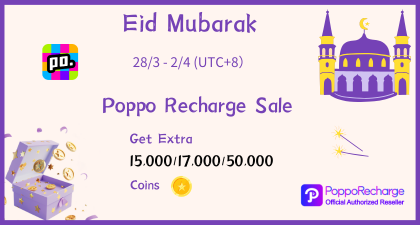 Poppo Live Recharge for Eid al-Fitr