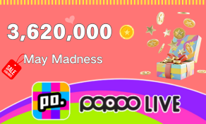 Poppo Live 3,620,000 Coins
