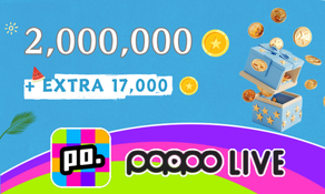 Poppo Live 2,000,000+17,000 Coins