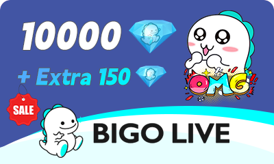 BIGO LIVE (ID Direct) 10000+150 Diamonds