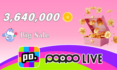 Poppo Live 3,640,000 Coins