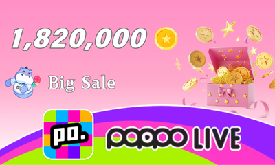 Poppo Live 1,820,000 Coins