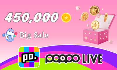 Poppo Live 450,000 Coins